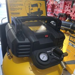 DEWALT 6 Gal. Electric Air Compressor with Pneumatic 16-Gauge 2-1/2 in. Nailer