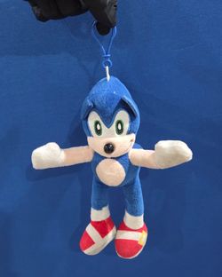 Sonic The Hedgehog Keychain Backpack Clip-On 8" Plush