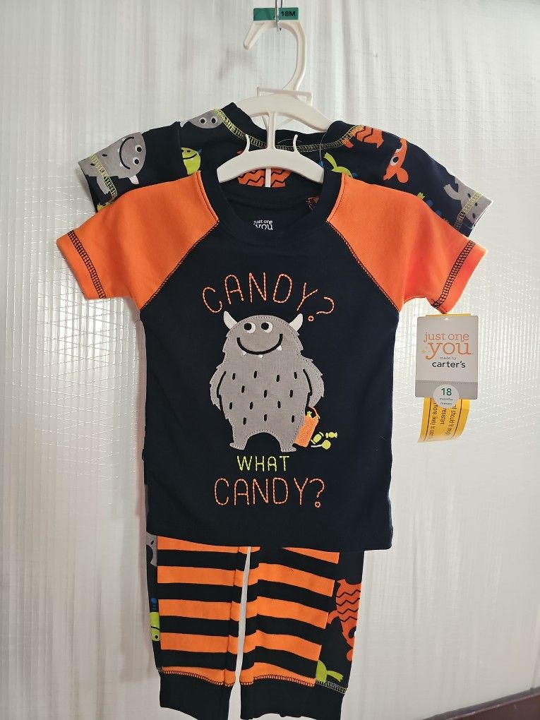 New Halloween Carters 4pc  Pjs