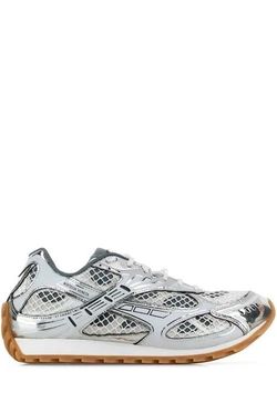 Bottega Veneta Silver Mesh Runner Sneakers