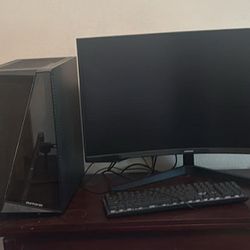 Curved PC Monitor And Pc