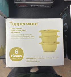 6 Piece Crystal Wave Tupperware
