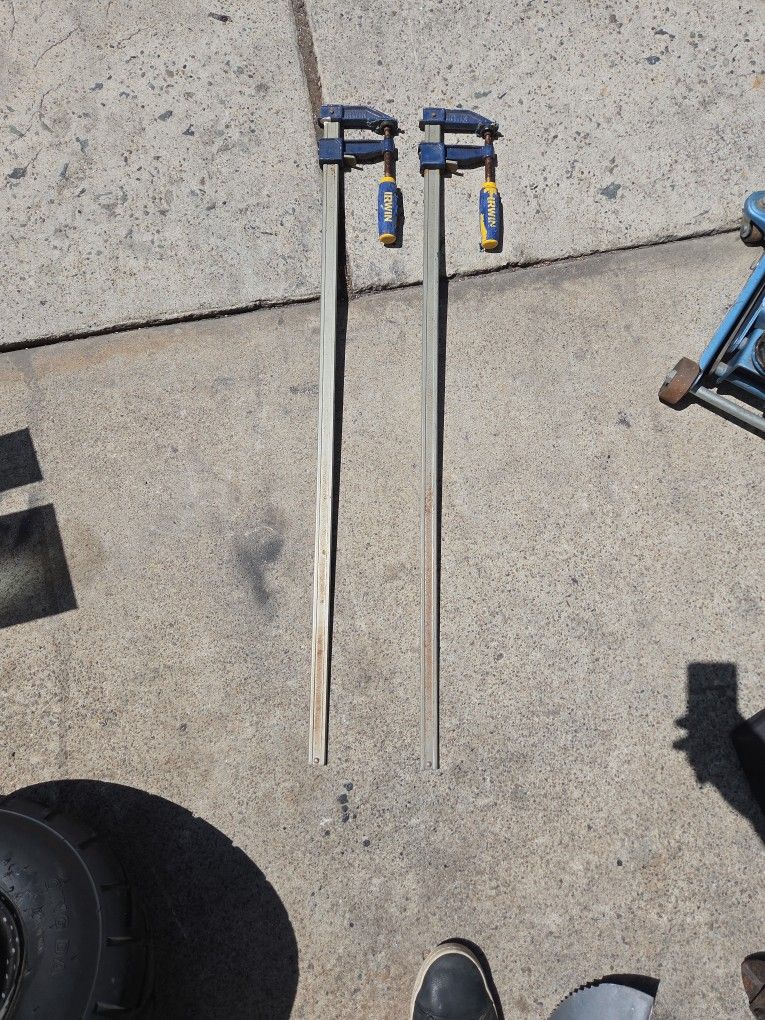 2 X Irwin 4 Ft Vice Clamps Only $150 ,!!