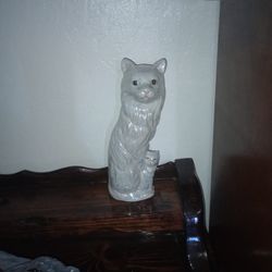 Antique Glass Cat