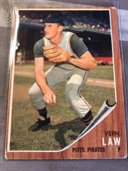 1962 Topps Vern Law baseball card #295