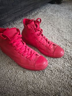 Mens red Converse sz10
