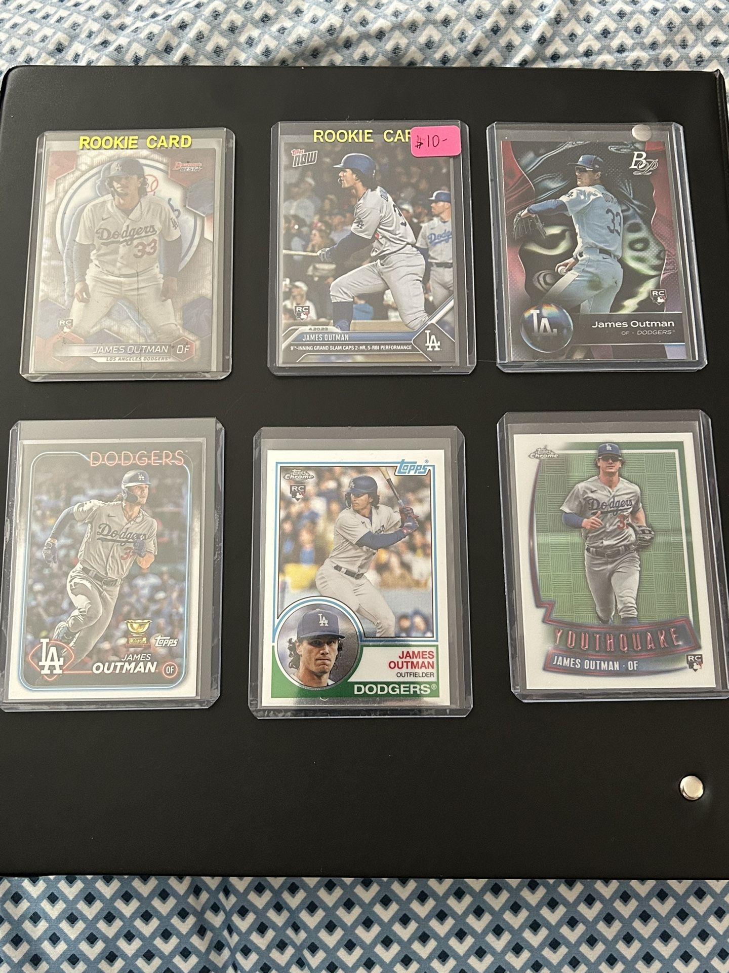 Dodgers James Outman RC (6) card lot