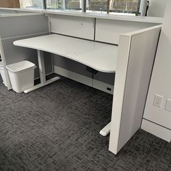 White Adjustable Desks