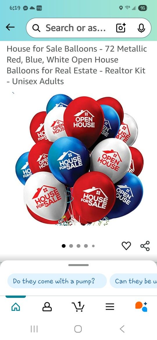2 Packs Open House Balloons