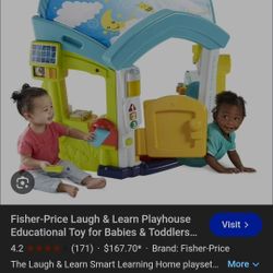 Will Do $75 for Both Car And Home Or BEST OFFER Fisher-Price Laugh & Learn Playhouse Educational Toy for Babies & Toddlers, Smart Learning Home 