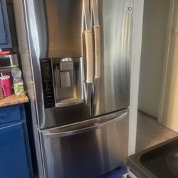 Clean Stainless Steel Updated Refrigerator, And Stove LG