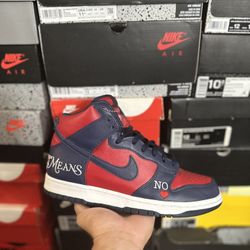 Nike SB Dunk High Supreme By Any Means Navy size 9 VNDS