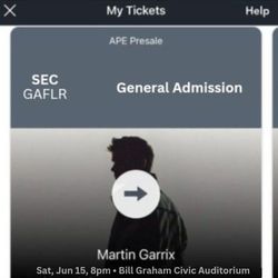 Martin Garrix Ticket 
