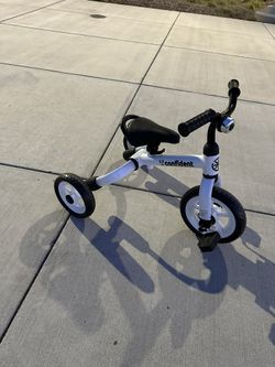 3 in 1 Toddler Tricycle With Detachable Pedal And Bell