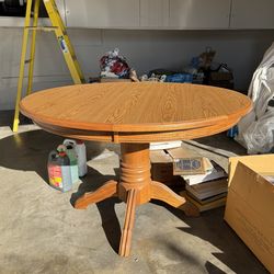 Round Wooden Table