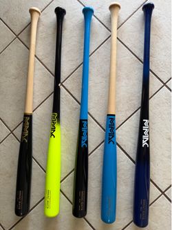 Bats de béisbol de madera maple totalmente nuevos, disponibles en las medidas 33, 33.5 y 34 disponibles para entrega inmediata