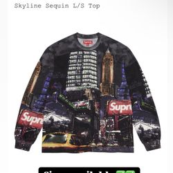 Supreme SS25’ Week 2 Skyline Sequin L/S Top Night Sizes M, L, XL 
