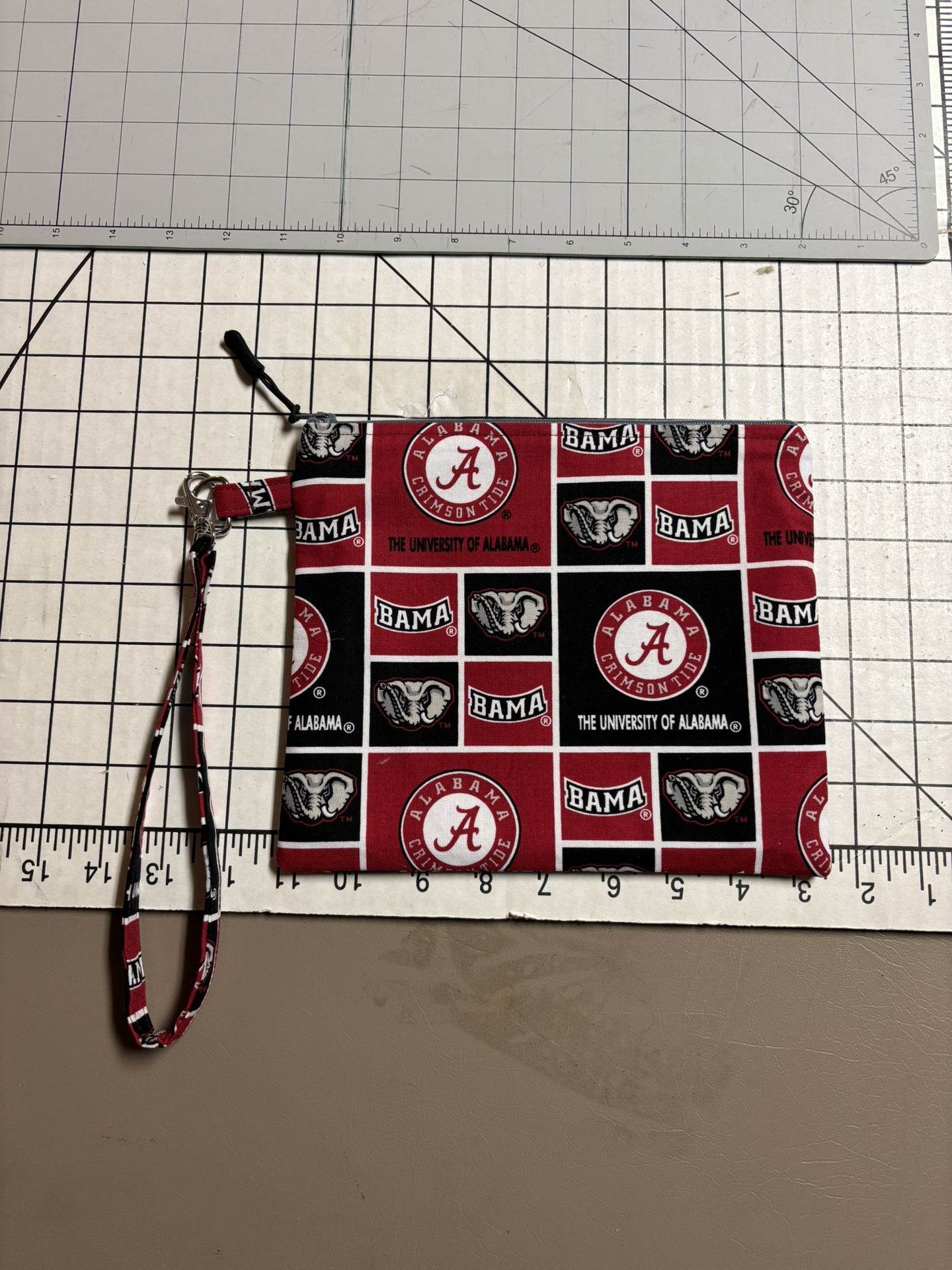 Zipper Pouch - 7 1/4” X 8 1/2” - Alabama Fabric