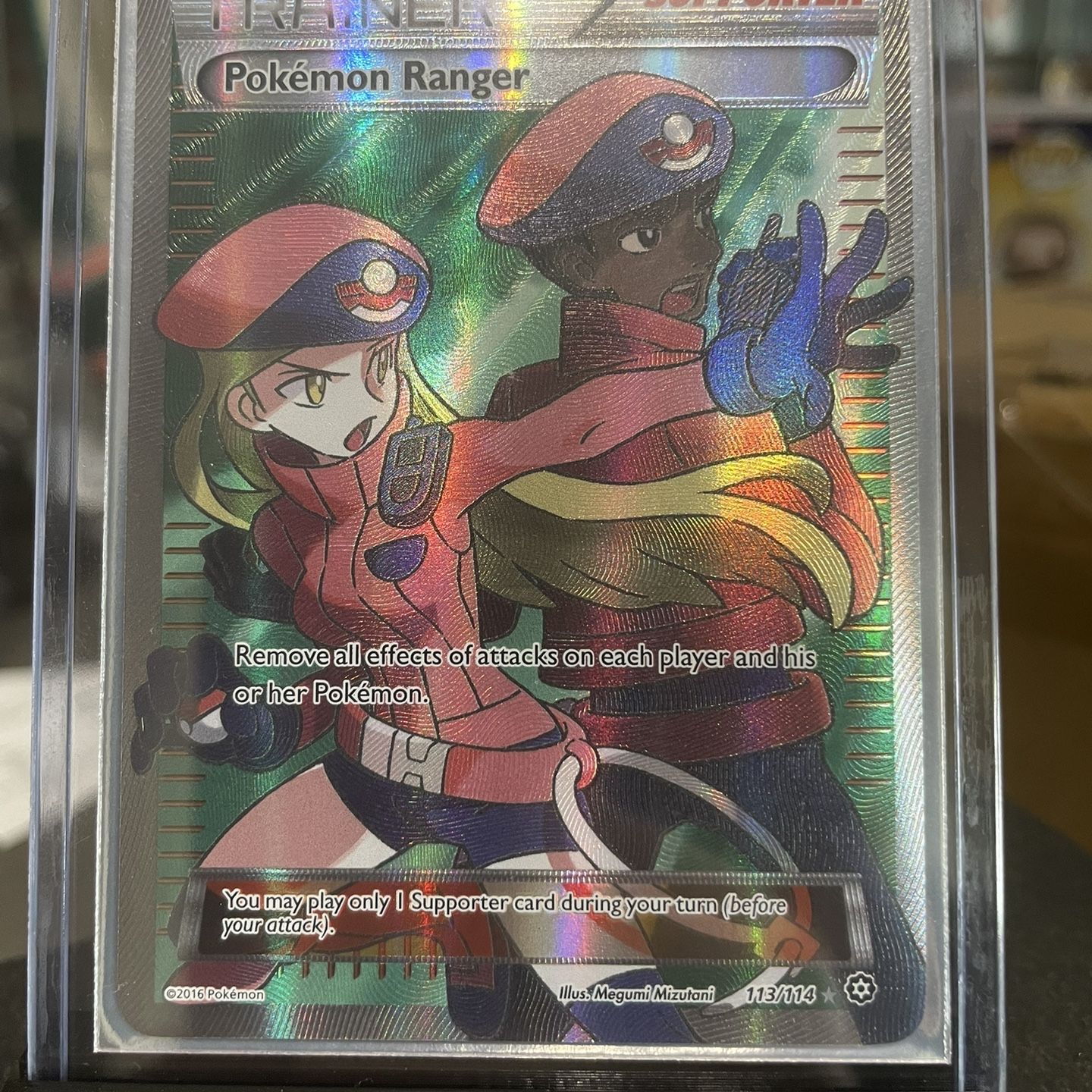2016 Pokmon - TCG Steam Siege Pokemon Ranger Full Art 113/114 NM for Sale  in North Richland Hills, TX - OfferUp