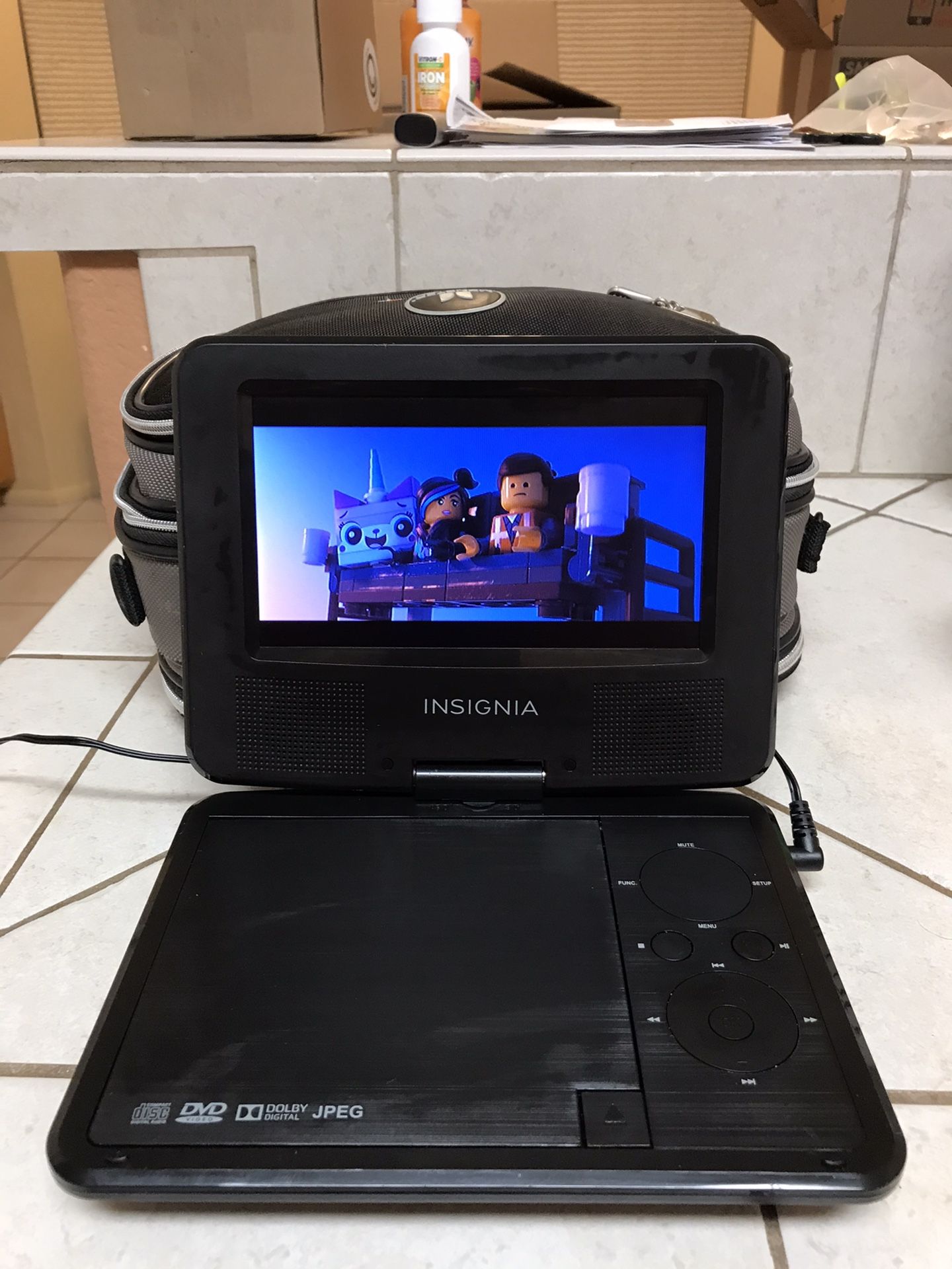 Insignia portable DVD player bundle