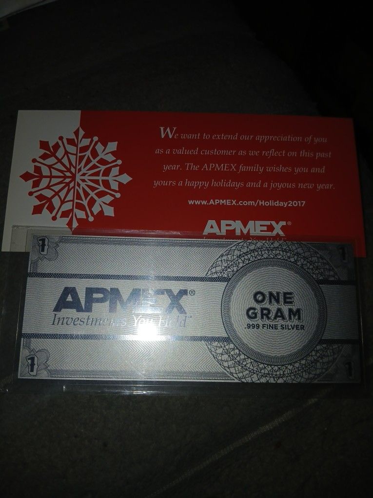 APMEX SILVER NOTE for Sale in Lake Elsinore, CA - OfferUp