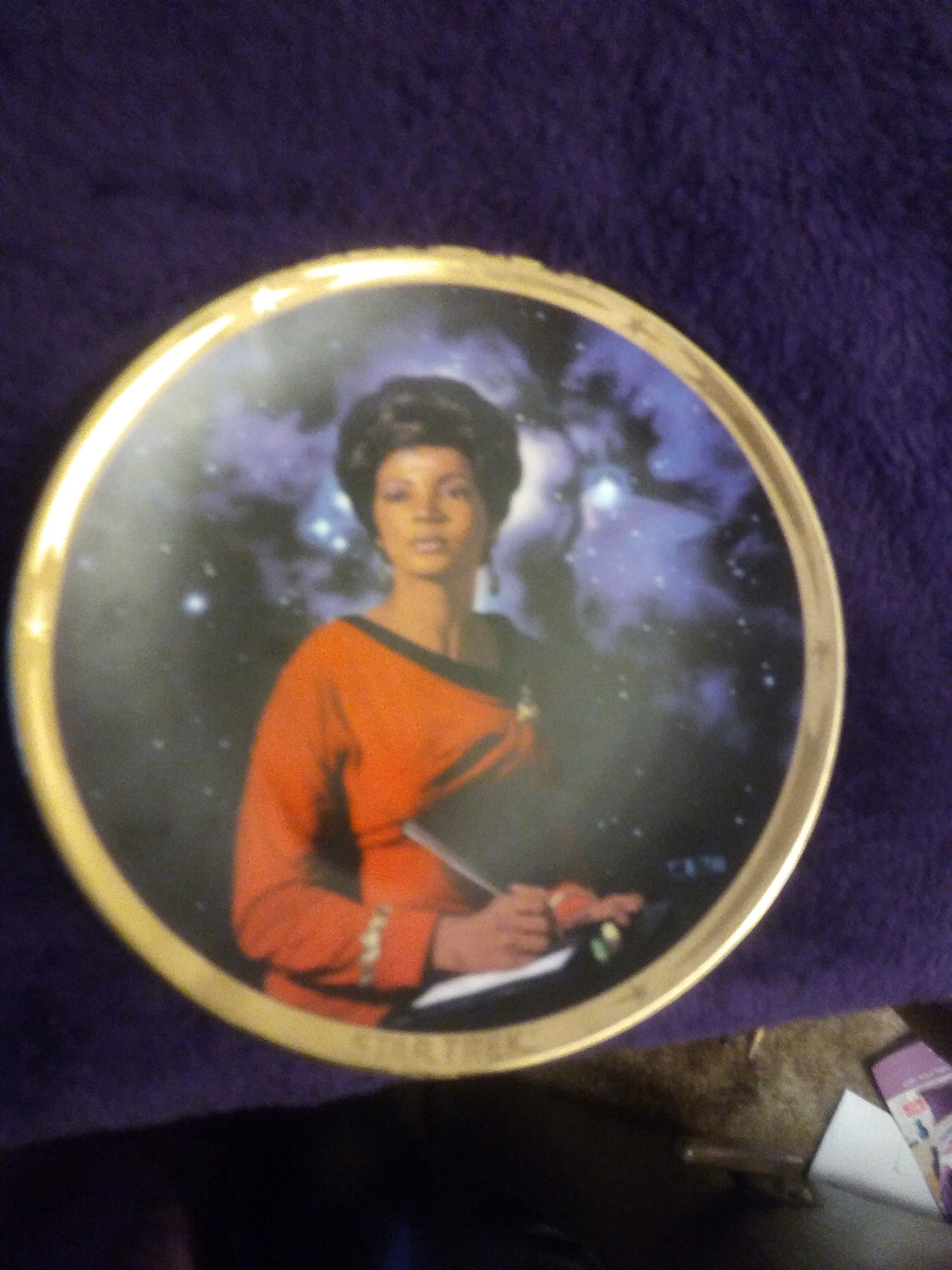 Plate Star Trek UHURA