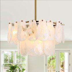 MODERN GOLD CHANDELIERS 17.7" LUXURY! (KELUOLY) NEW IN BOX!
LAMPARA MODERNA COLOR ORO!
NUEVA EN CAJA