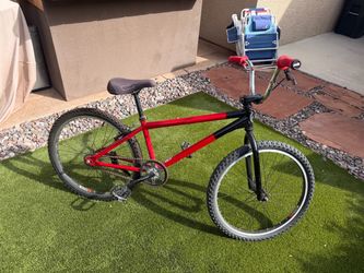Red line trick bike