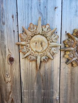 Sun Themed Wall Plaque
