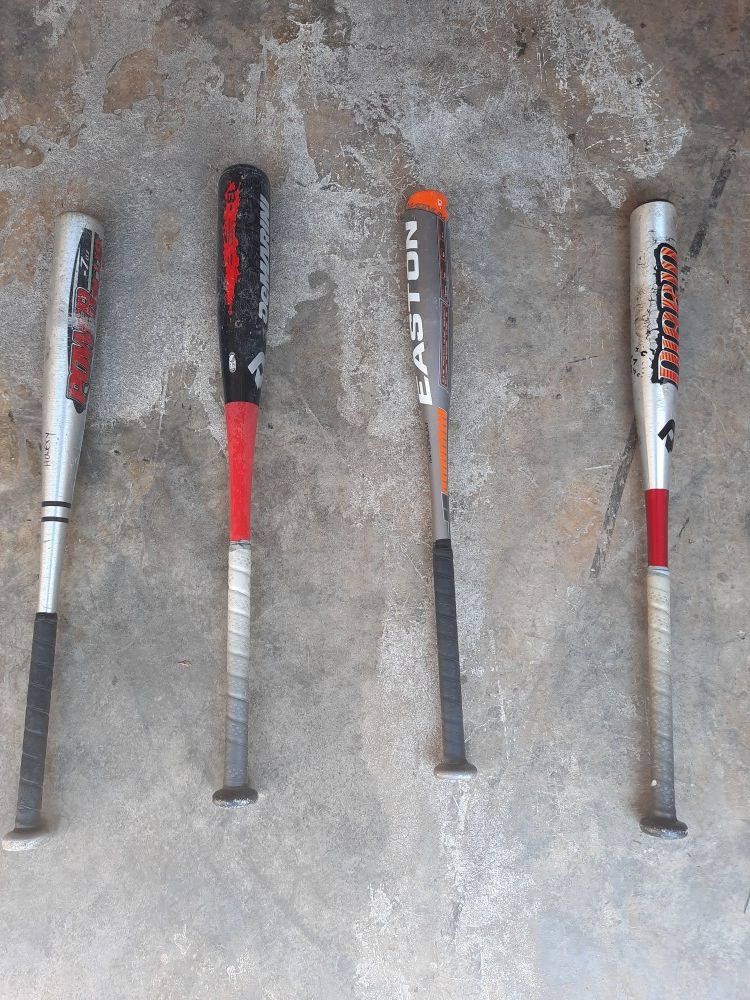 Used baseball bats, $30 each