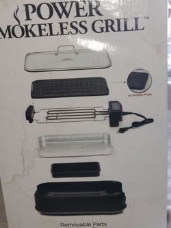 Power Smokeless Grill with Removable Parts