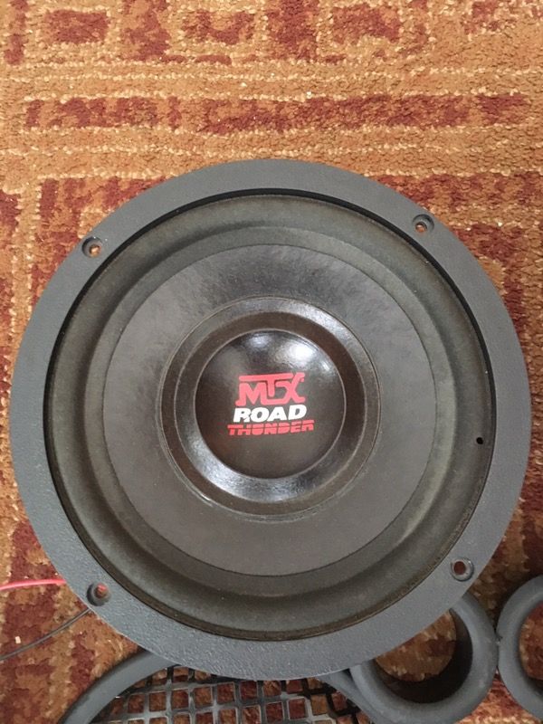 MTX AUDIO 10" ROAD THUNDER 8OHM REPLACEMENT SPEAKER 2-Speakers Used Good Condition