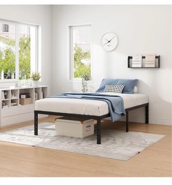 Black Metal Platform Bed Frame