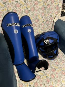 Like New MMA Shin Guards And Headgear 