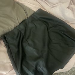 Black Leather Skirt 