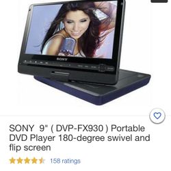 Sony Portable Dvd Player FX930