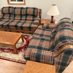 2 Plaid Couches