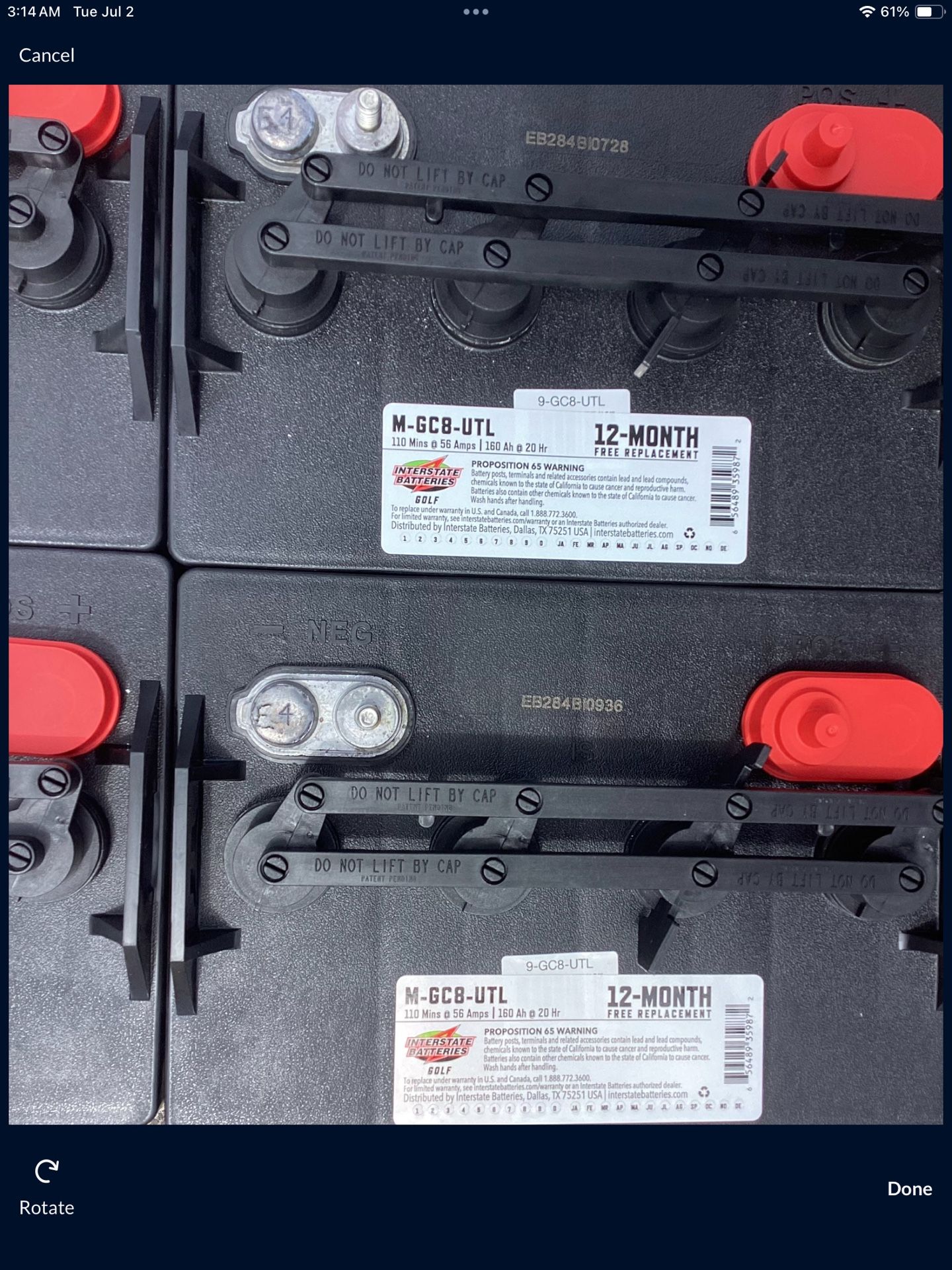 **🔋Golf Cart Battery ⭐️⭐️🔋6Volt & 8Volt 🔋**