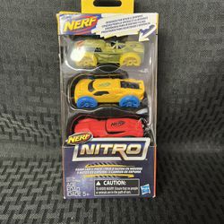 Nerf Nitro Foam Race Cars 3 pack