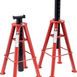 Sunex 1410 10-Ton, High Height, Pin Type, Jack Stands, Pair