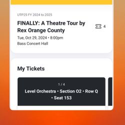 Concert Tickets - Rex orange