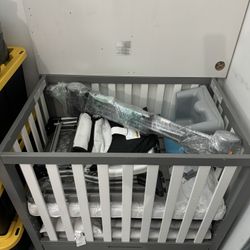 Crib, Never Used Plus High hair, Booster Gate And Stroller