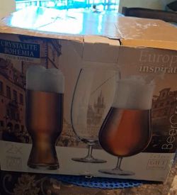 Crystalite Bohemia Beer Craft Glass Set