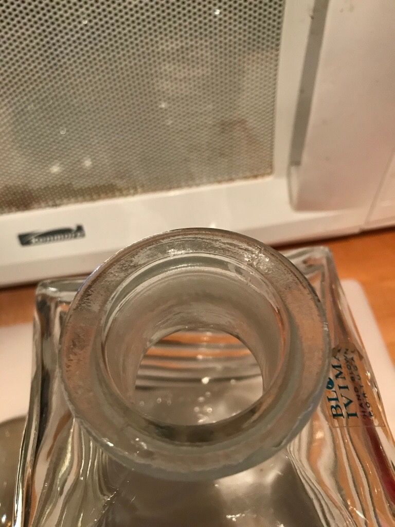 Crystal 24% lead decanter made in Poland