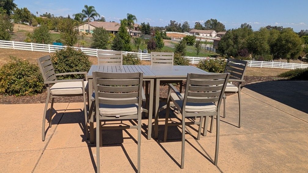 High Quality Patio Light Weight Table(s)  With 6 Chairs Sunbrella TRADE?