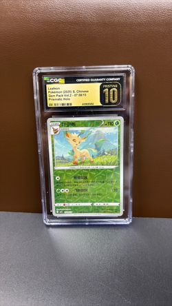 Leafeon CGC Pristine 10 Pokémon Card Chinese Holo