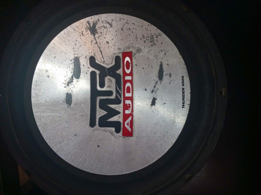 MTX 10" Sub, No Box - Good Replacement Or Just Inexpensive Bass