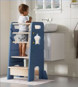 Wooden Toddler Learning Tower Step Stool