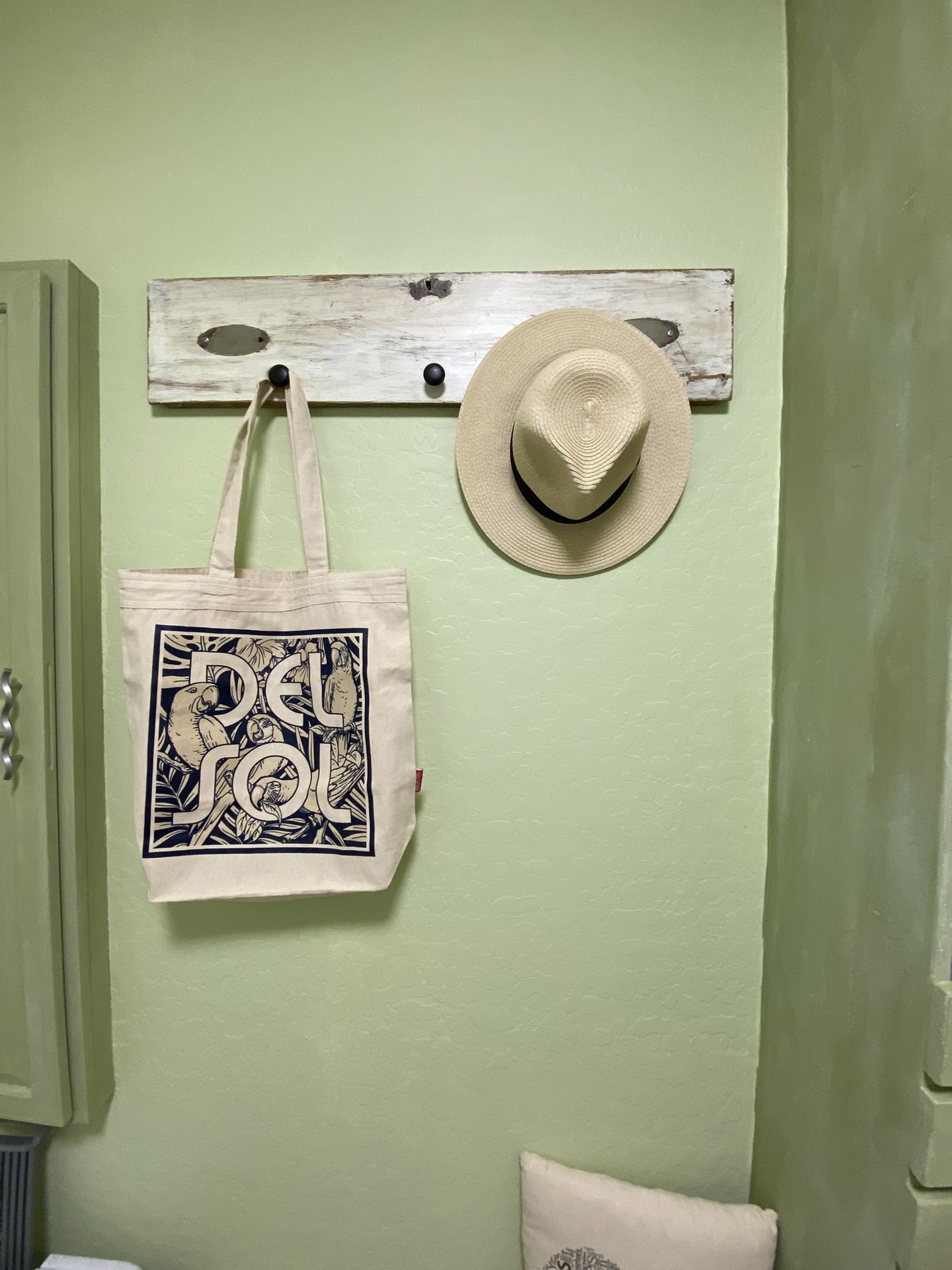 WALL HANGING RACK…ANTIQUE DRAWER FRONT