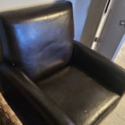 Faux Leather Recliner Chair